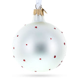 Elf and Candy Canes Glass Ball Christmas Ornaments 3.25 Inches