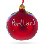 International Rose Test Garden in Portland, Oregon Glass Ball Christmas Ornament 3.25 Inches