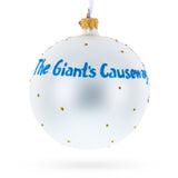 Giant's Causeway, Northern Ireland, United Kingdom Glass Ball Christmas Ornament 4 Inches