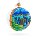 Victoria Peak, Hong Kong Glass Ball Christmas Ornament 4 Inches