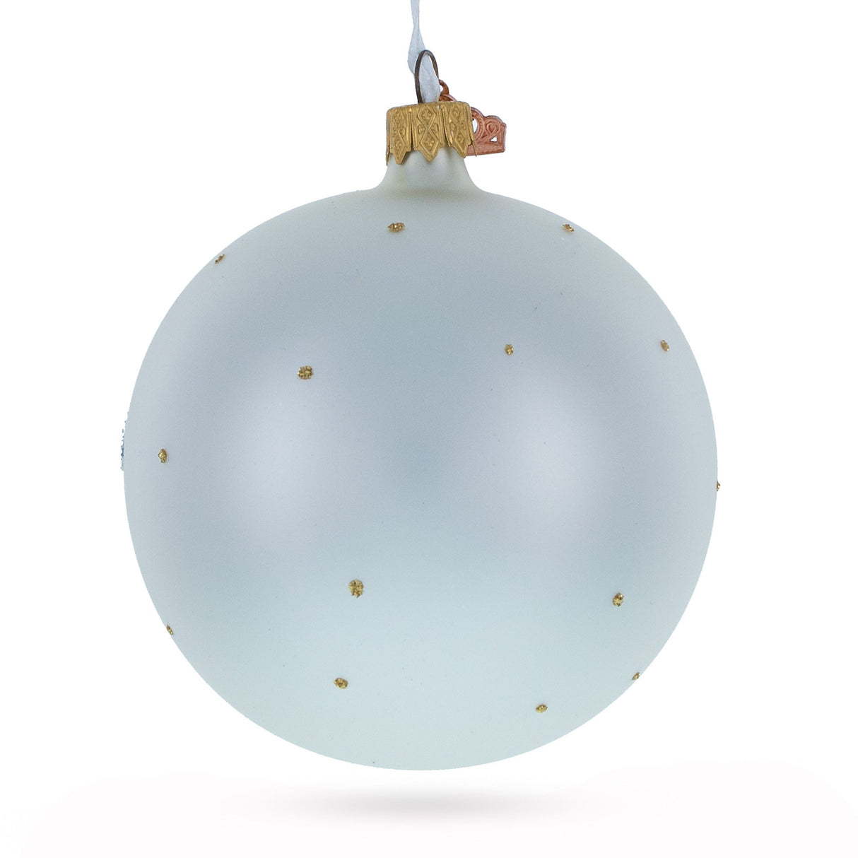 Scottish Heritage Glass Christmas Ornament 4 Inches (Imperfections)
