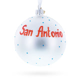 River Walk in San Antonio, Texas Glass Ball Christmas Ornament 4 Inches