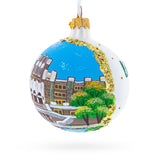 Central High School National Historic Site, Little Rock, Arkansas Glass Ball Christmas Ornament 3.25 Inches