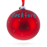Discovery Center Museum, Rockford, Illinois Glass Ball Christmas Ornament 4 Inches