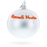 Mammoth Mountain Ski Area, California Glass Ball Christmas Ornament 4 Inches
