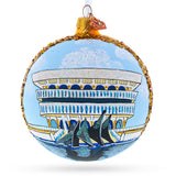 New York State Museum, Albany, New York Glass Ball Christmas Ornament 4 Inches