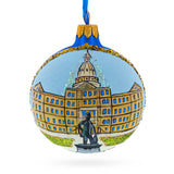 Lansing, Michigan Glass Ball Christmas Ornament 3.25 Inches