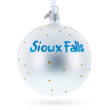 Falls Park, Sioux Falls, South Dakota Glass Ball Christmas Ornament 4 Inches