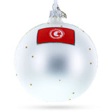 Beach at Hammamet, Tunisia Glass Ball Christmas Ornament 4 Inches