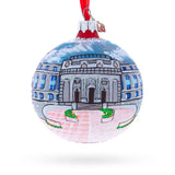 U.S. Naval Academy, Annapolis, Maryland Glass Ball Christmas Ornament 3.25 Inches