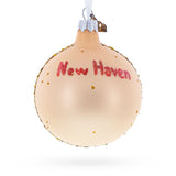 Yale University, New Haven, Connecticut Glass Ball Christmas Ornament 3.25 Inches