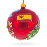 The Plaza de España (Spain Square) Sevilla, Spain Glass Ball Christmas Ornament