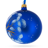 Bird Immersed in a Book Hand-Glass Ball Christmas Ornament 4 Inches