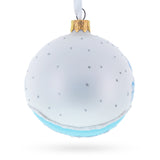 Puppy on the Snow Glass Christmas Ornament 3.25 Inches