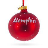 Memphis, Tennessee Glass Ball Christmas Ornament 3.25 Inches