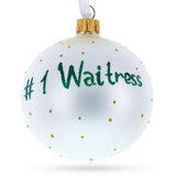 Waitress Glass Ball Christmas Ornament 3.25 Inches