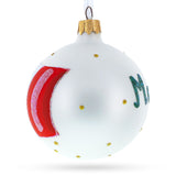 Flag of Mexico Glass Ball Christmas Ornament 3.25 Inches