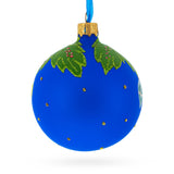 Hen Decorating the Tree Glass Christmas Ornament 3.25 Inches