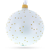 Ballet Dancers Glass Ball Christmas Ornament 4 Inches