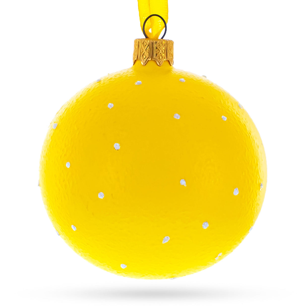 Laughing Facial Expressions Glass Ball Christmas Ornament 3.25 Inches