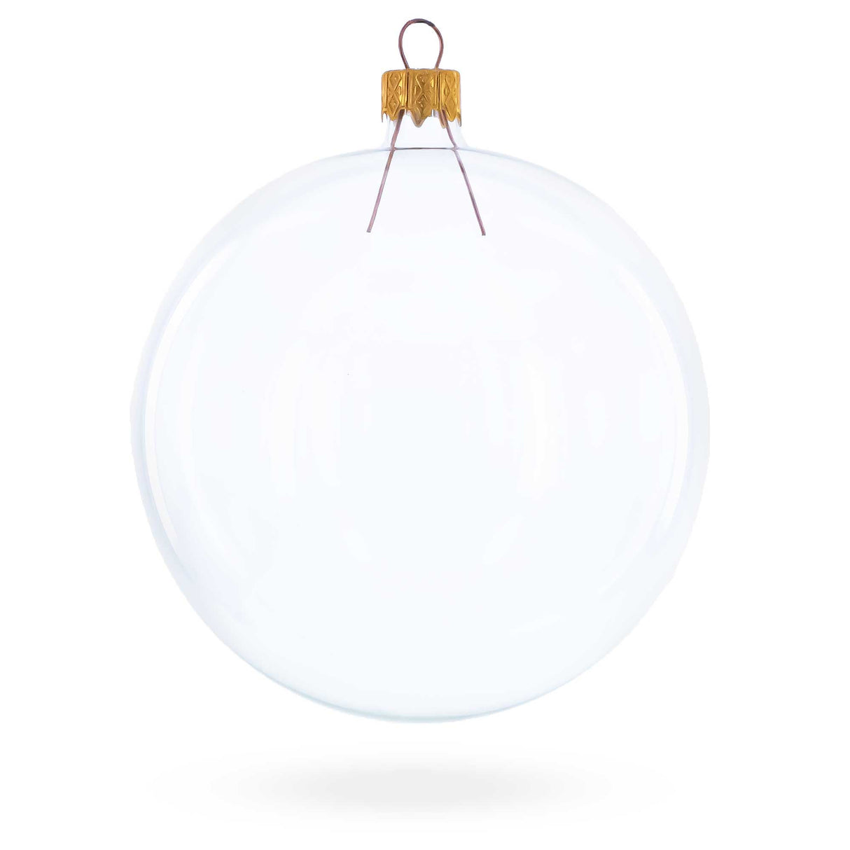 Set of 4 Clear Glass Ball Christmas Ornaments DIY Craft 4 Inches