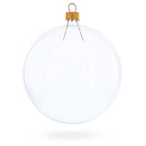 Set of 4 Clear Glass Ball Christmas Ornaments DIY Craft 4 Inches