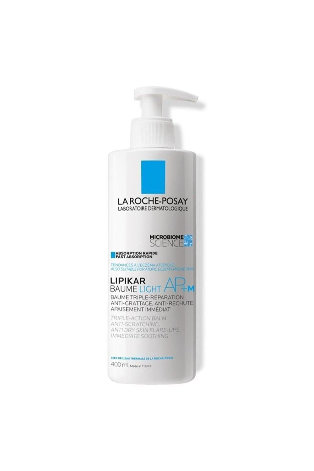 La Roche Posay Lipikar Baume Light AP+ Moisturizing Body Balm for Dry Skin - 13.53 fl oz, Hypoallergenic & Long-Lasting Hydration