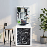 Mesa plegable de pared con pizarra