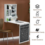 Mesa plegable de pared con pizarra