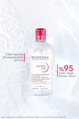 Bioderma Sensibio H2O Micellar Water for Sensitive Skin, Gentle Makeup Remover and Cleanser - 500ml Twin Set