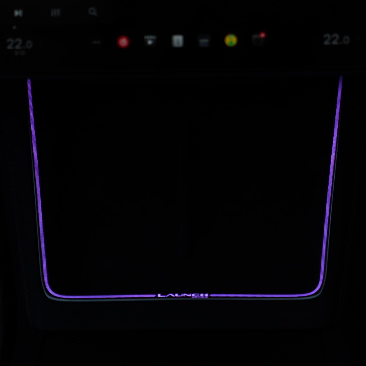 Laser-Carved Ambient Light for Model Y Juniper Wireless Charging Port | TESERY