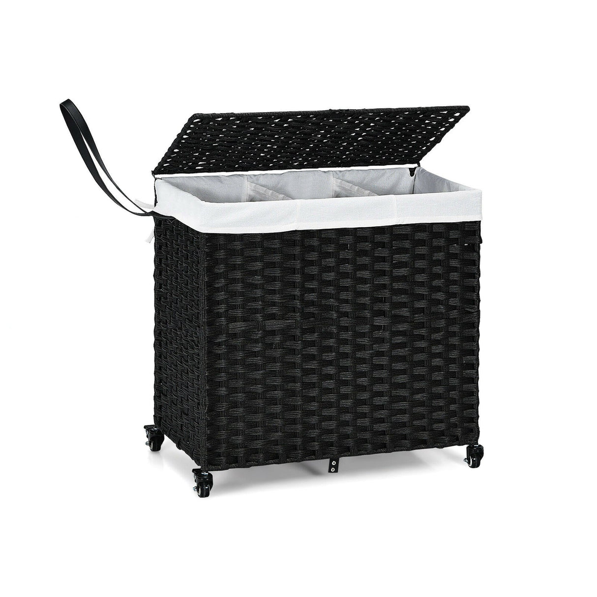 Laundry Hamper with Wheels and Lid