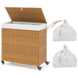 Laundry Hamper with Wheels and Lid