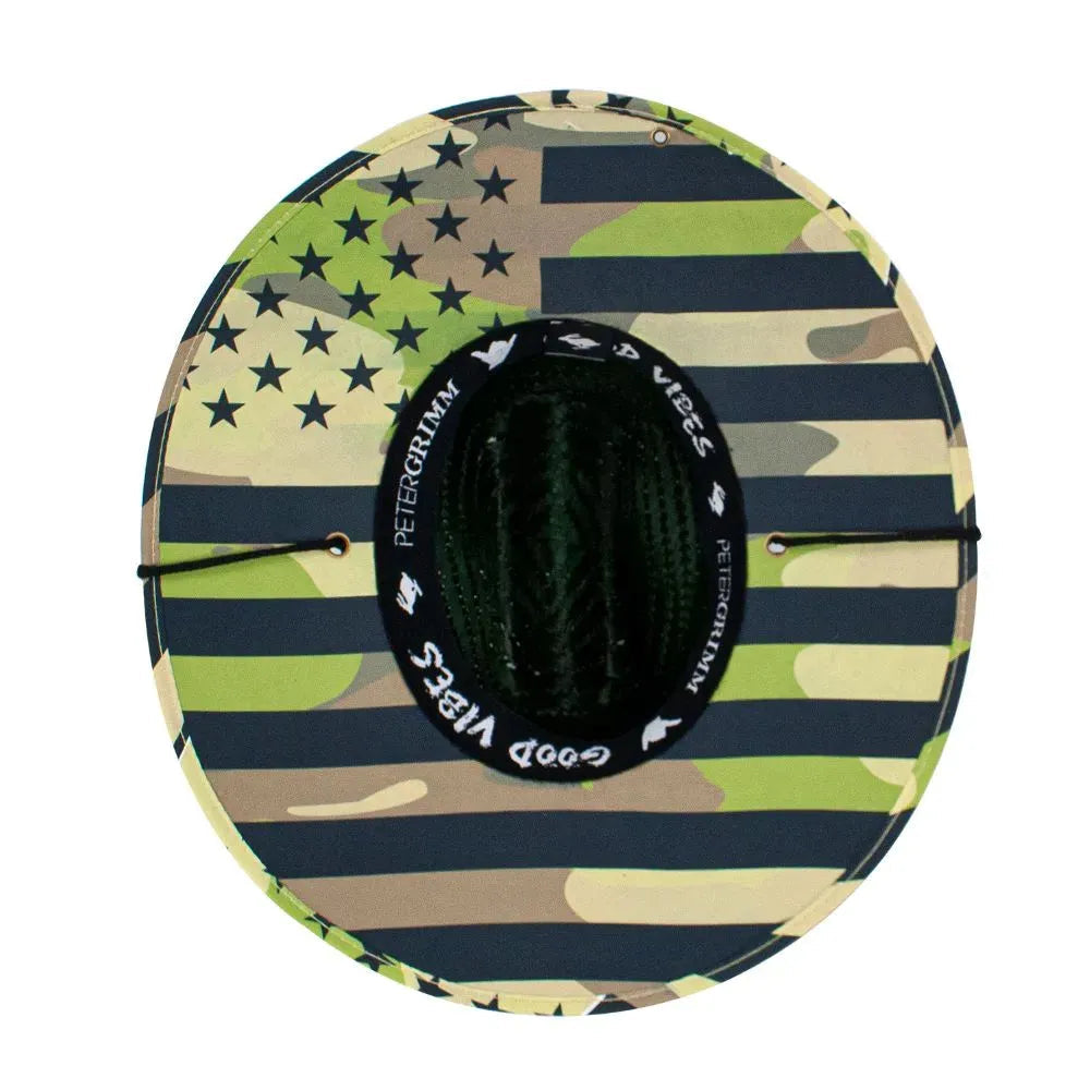 Peter Grimm Liberty - Sombrero de paja tipo salvavidas Rush