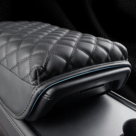 Leather Armrest Cover for Tesla Model 3 Highland / Model Y Juniper