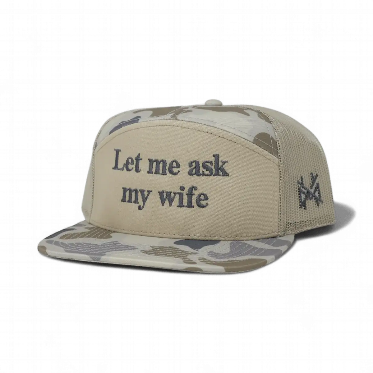 Gorra ajustable de "Déjame preguntarle a mi esposa"