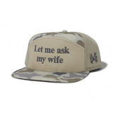 Gorra ajustable de "Déjame preguntarle a mi esposa"