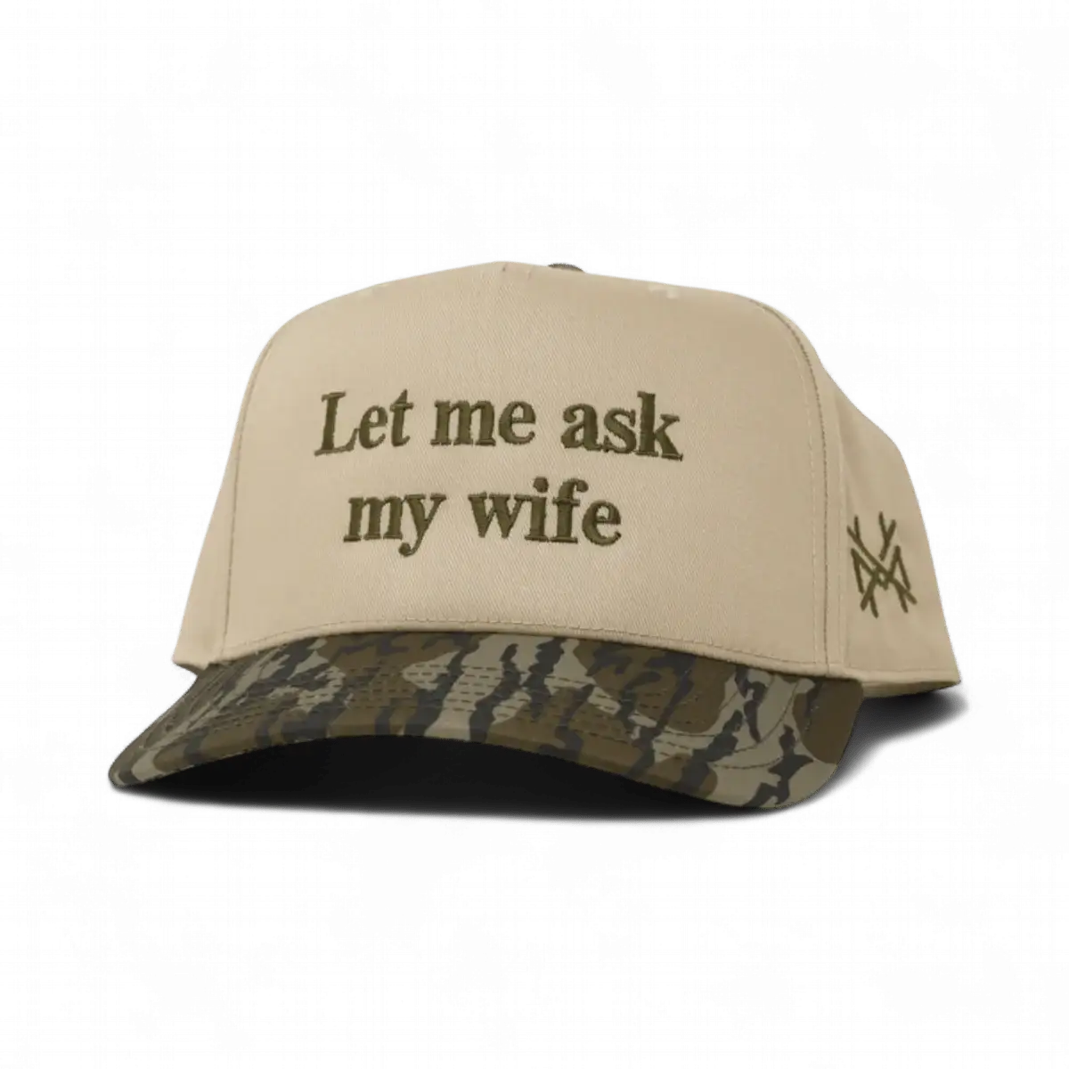 Gorra ajustable de "Déjame preguntarle a mi esposa"