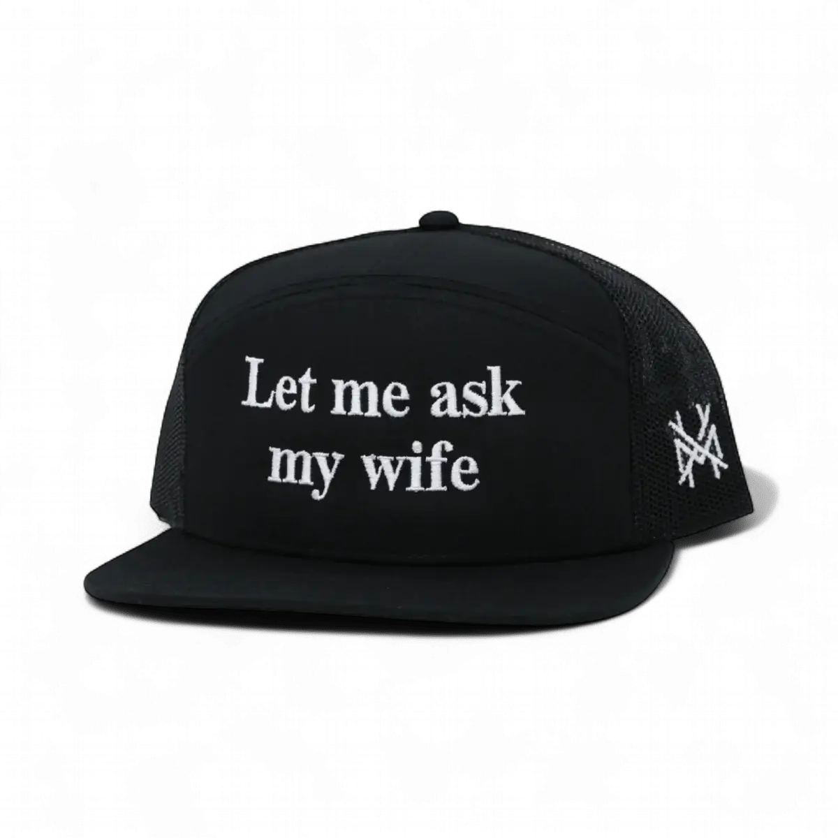 Gorra ajustable de "Déjame preguntarle a mi esposa"