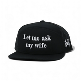 Gorra ajustable de "Déjame preguntarle a mi esposa"