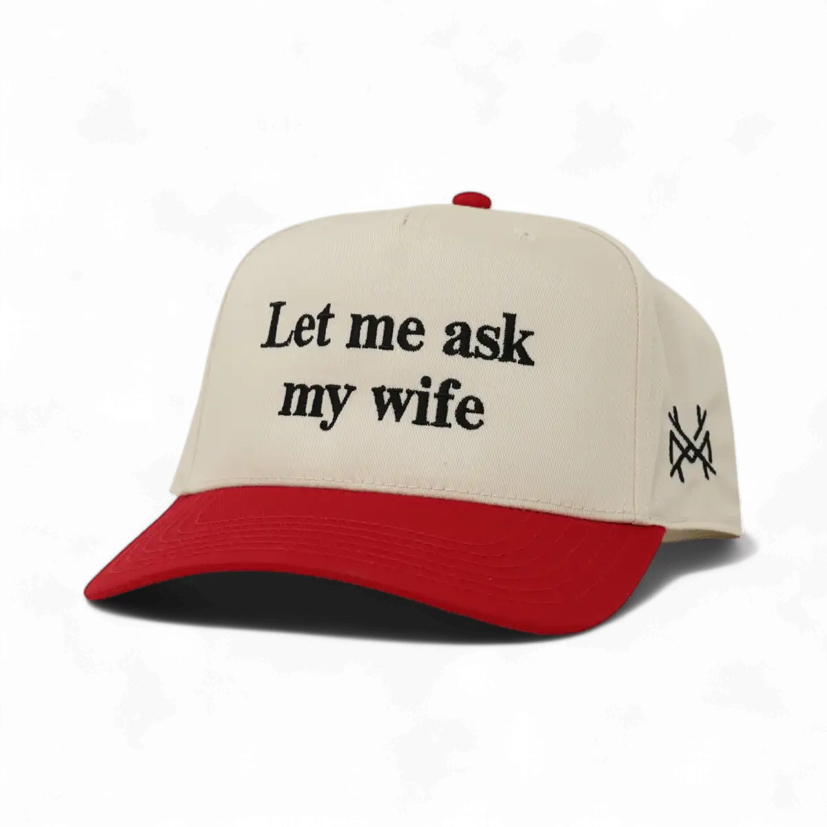 Gorra ajustable de "Déjame preguntarle a mi esposa"