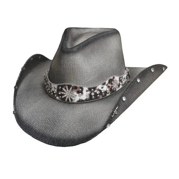 Bullhide Lightning Strike - Sombrero vaquero de paja para mujer