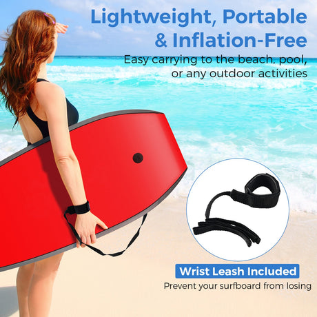 33/37/41 Pulgadas Tabla de bodyboard ligera con núcleo de EPS, cubierta de XPE, parte inferior de HDPE, multicolor1
