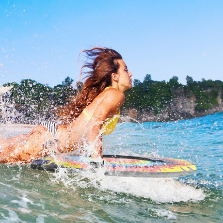 Tabla de bodyboard/boogie board ligera de 33/37/41 pulgadas con núcleo de EPS, cubierta de XPE, parte inferior de HDPE multicolor