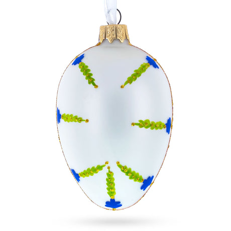 1894 Renaissance Royal Egg Glass Ornament 4 Inches