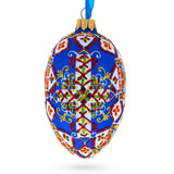 Statue of Liberty Ukrainian Glass Egg Ornament 4 Inches