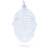 Winter Bells Egg Glass Ornament 4 Inches