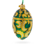 1891 Memory of Azov Royal Glass Egg Ornament 4 Inches