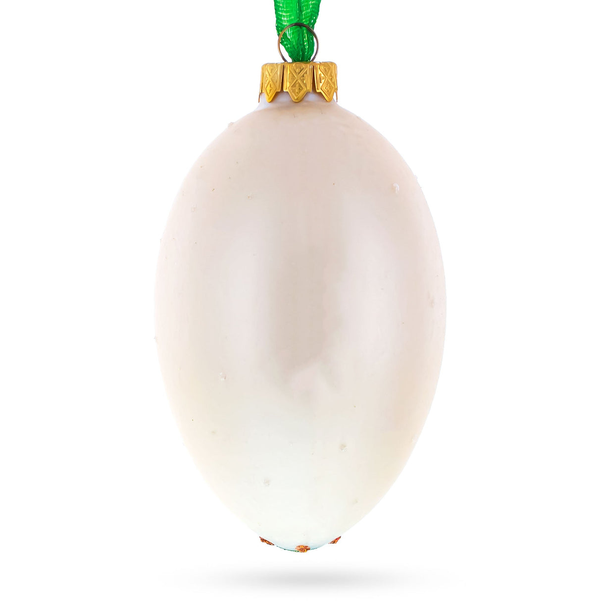 Louis-Francois Designer Jeweled Arabesque Glass Egg Christmas Ornament 4 Inches