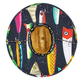 Peter Grimm Lures - Sombrero de paja estilo salvavidas